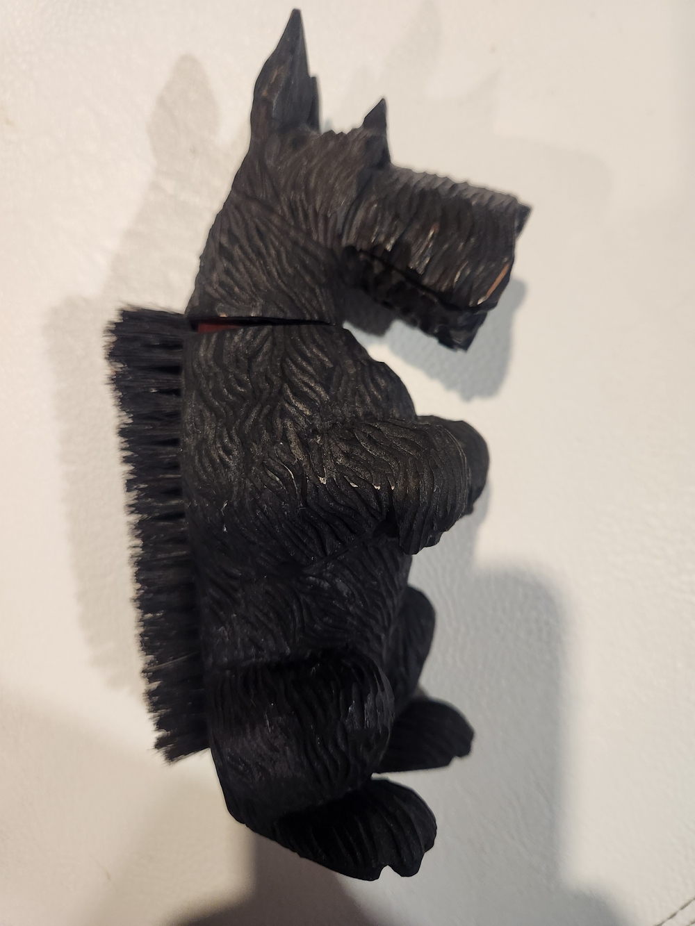 Black Scottish Terrier Boot Brush - Gentle Scrub & Stiff Bristles